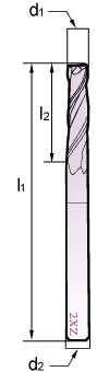 切削刀具-两刃长刃平铣刀