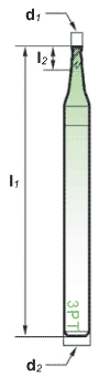 切削刀具-三刃高螺旋平铣刀