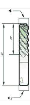 切削刀具-四刃长刃平铣刀