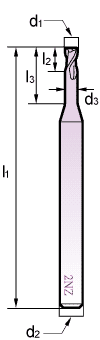 切削刀具-二刃深沟用立铣刀