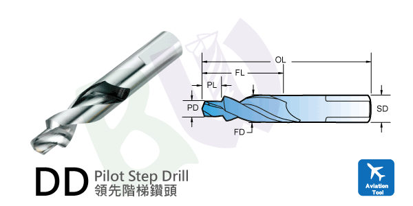 刀具,航太专用DLC镀层领先阶梯钻头