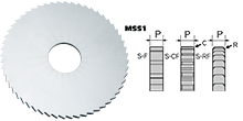 刀具-全钨钢直刃圆锯片-MSS1