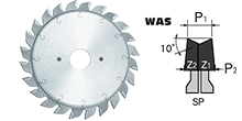 刀具-双划槽圆锯片-WAS