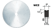 刀具-木工专用横切圆锯片-WC2