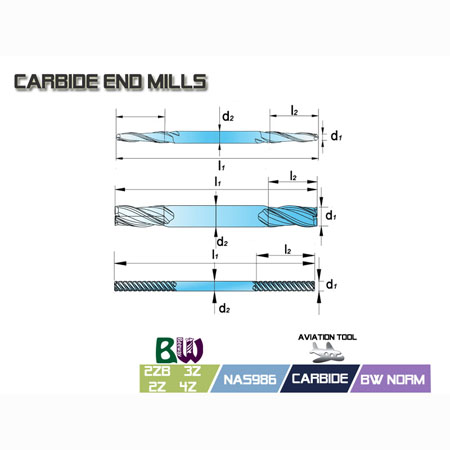 fraise carbure - 2ZB, 3Z, 2Z, 4Z