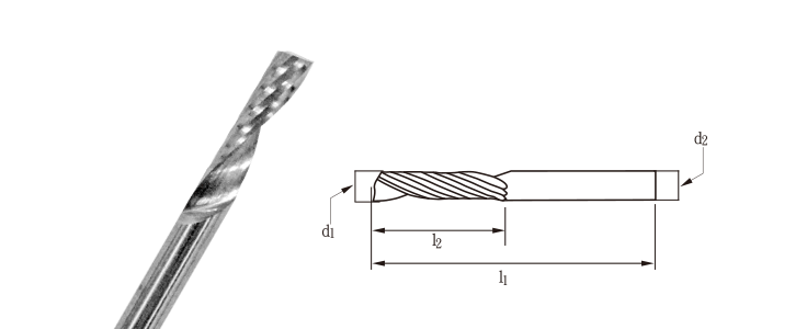 Cutting tools-Single Flute End Mills for  Acrylic