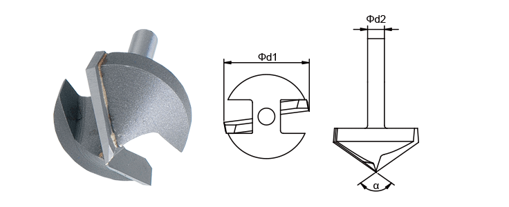 Cutting tools-V Grooving Cutter for Acrylic