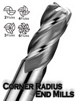 Solid Carbide Corner Radius End Mills