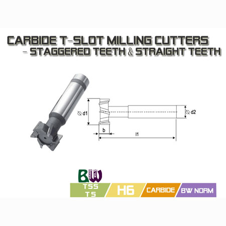 T-Slot frezen Cutter - TS(Straight Teeth), TSS (Staggered Teeth)