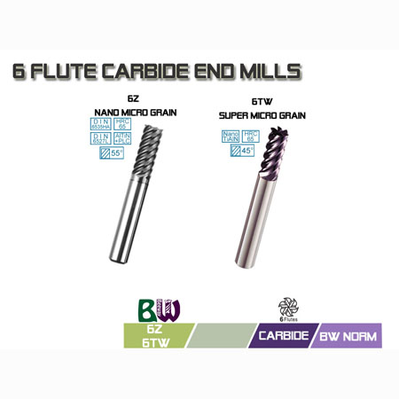 6 flute einde mill - 6Z, 6TW